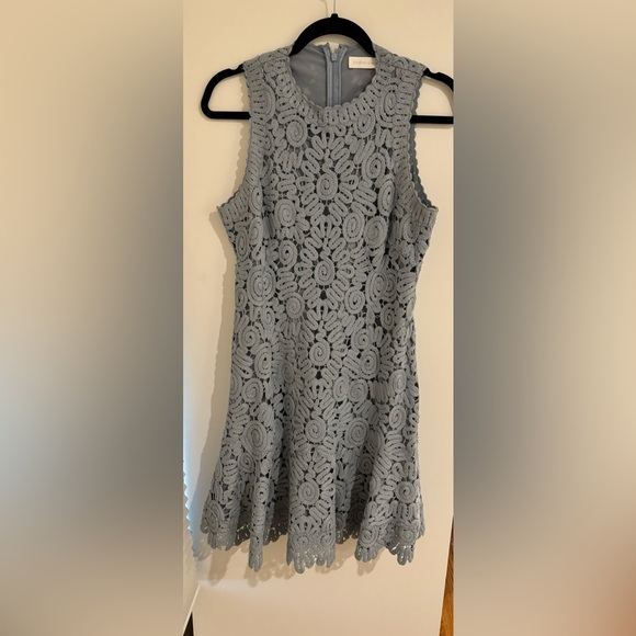 Jonathan Simkhai Miranda Embroidered Mini Dress Cove Sz Us 8 - Picture 5 of 7